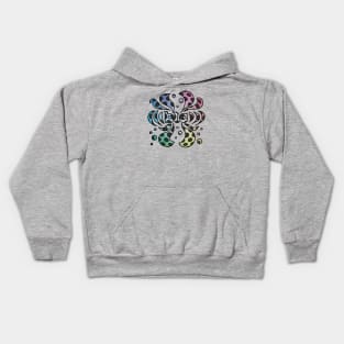 Bitcoin BTC 60s Psychedelic Crypto Design Kids Hoodie